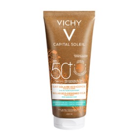 Vichy Capital Soleil Eco Milk Αντηλιακό Γαλάκτωμα Σώματος & Προσώπου SPF50+ με Υαλουρονικό Οξύ 200ml