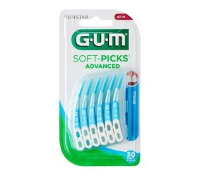 GUM SOFT PICKS ADVANCED SMALL 30τμχ