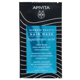 Apivita Express Beauty Hair Mask Hyaluronic Acid 20ml - Μάσκα Μαλλιών Για Ενυδάτωση Με Υαλουργικό Οξύ