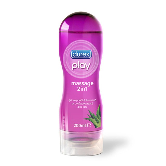 Durex Play Massage 2 σε 1 με Aloe Vera 200ml 1 Τεμάχιο