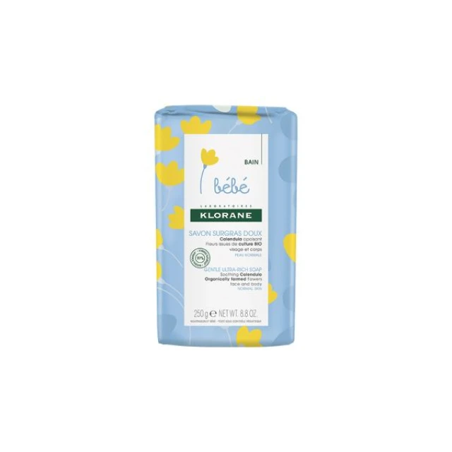 Klorane Bebe Savon Surgras Doux Ήπιο Σαπούνι για Βρέφη & μεγαλύτερα Μωρά, 250g