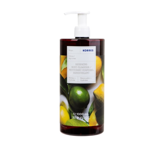 Korres Renewing Body Cleanser Αφρόλουτρο Κίτρο, 1000ml