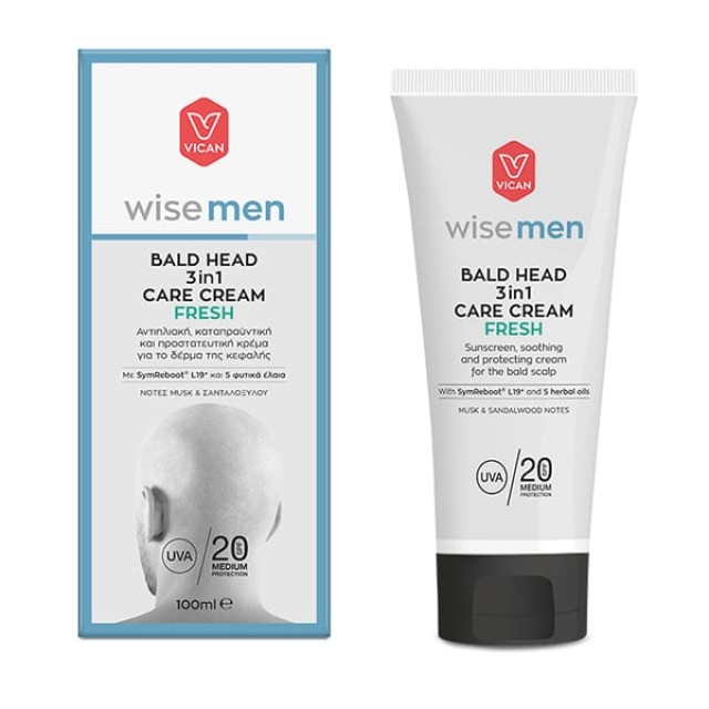 Vican Wise Men - Bald Head 3in1 Care Cream Fresh 100ml