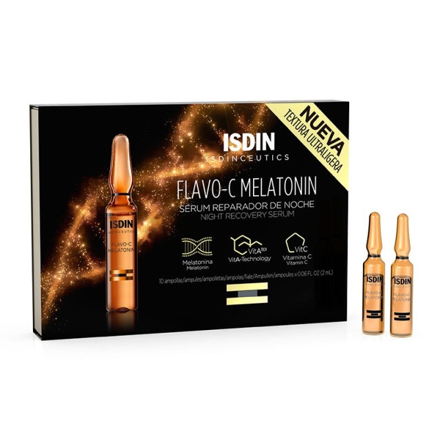 Isdin Isdinceutics Flavo-C Melatonin Repair Night Serum- 10x2ml