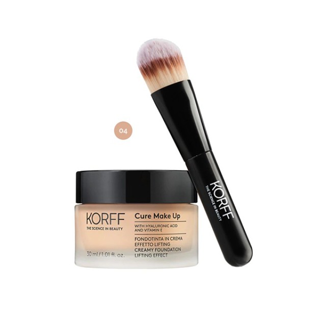 Korff Lifting Creamy Foundation 04 Noisette With Brush 30ml