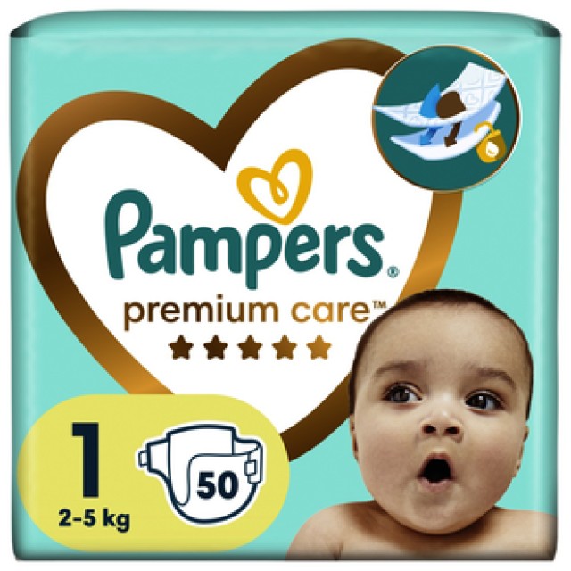 PAMPERS PREMIUM CARE NEWBORN 2X50 VP