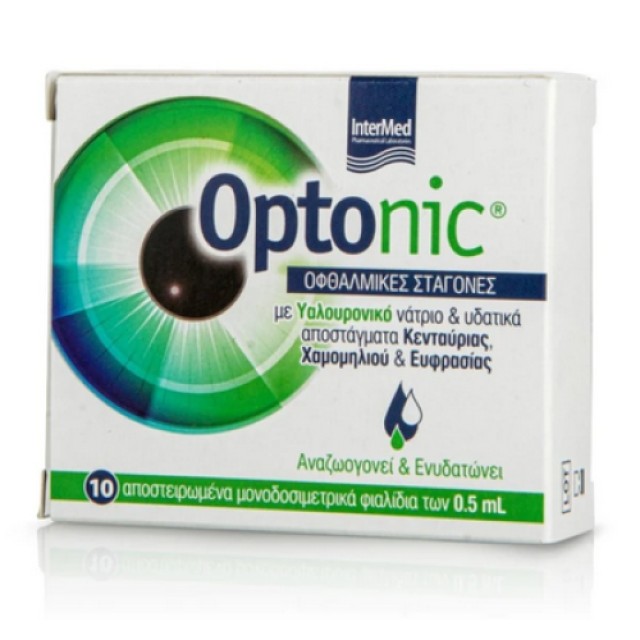 INTERMED OPTONIC EYE DROPS 10X0.5ML NEW